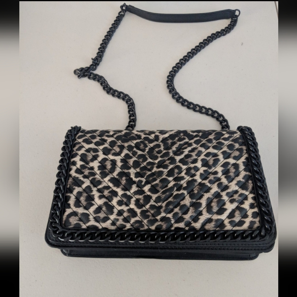 Fashion Leopard Animal Print Purse Bag Travel  Trendy Punk Rock Goth Academia - Picture 3 of 12